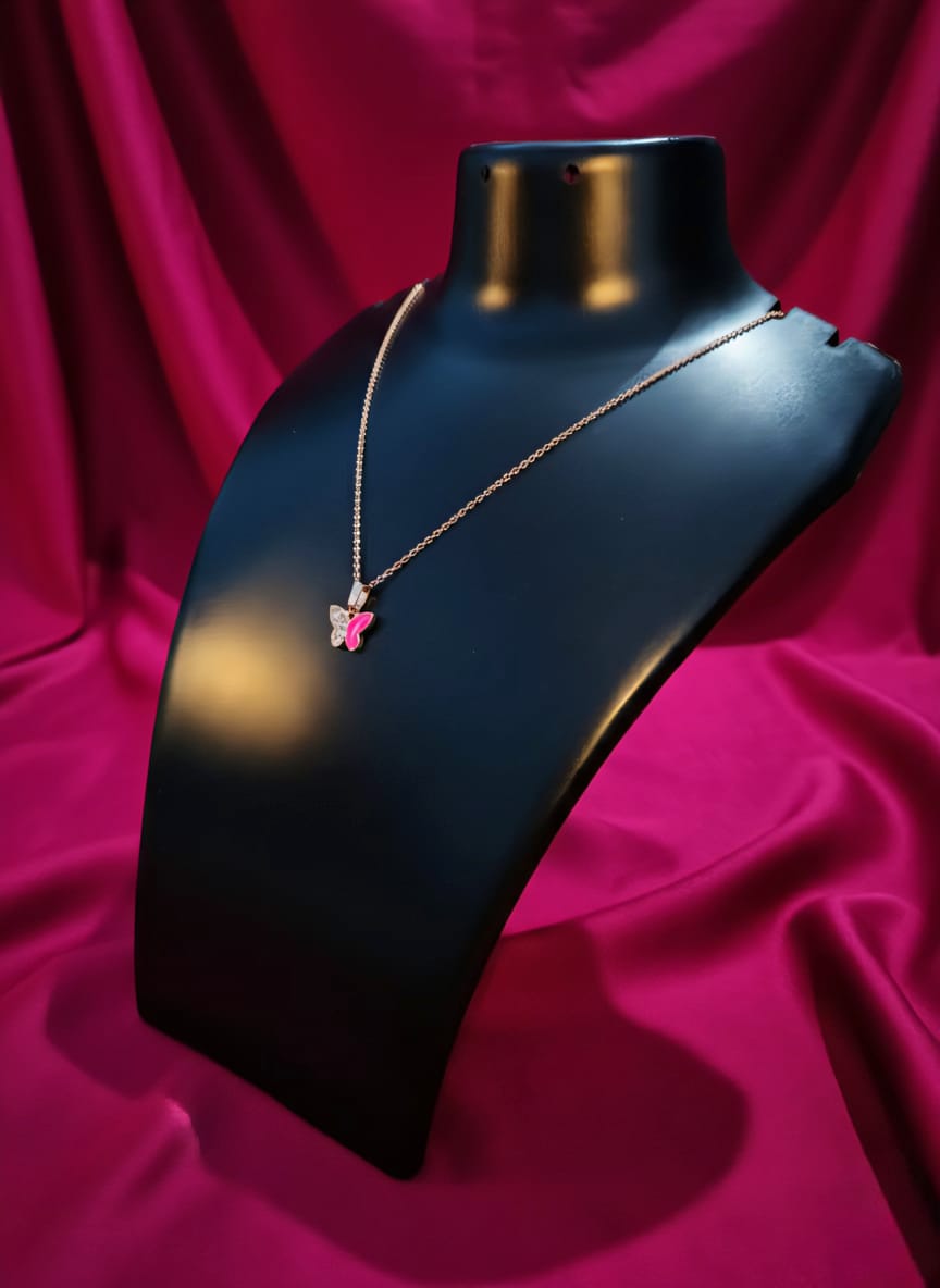 Dark Pink Neckless