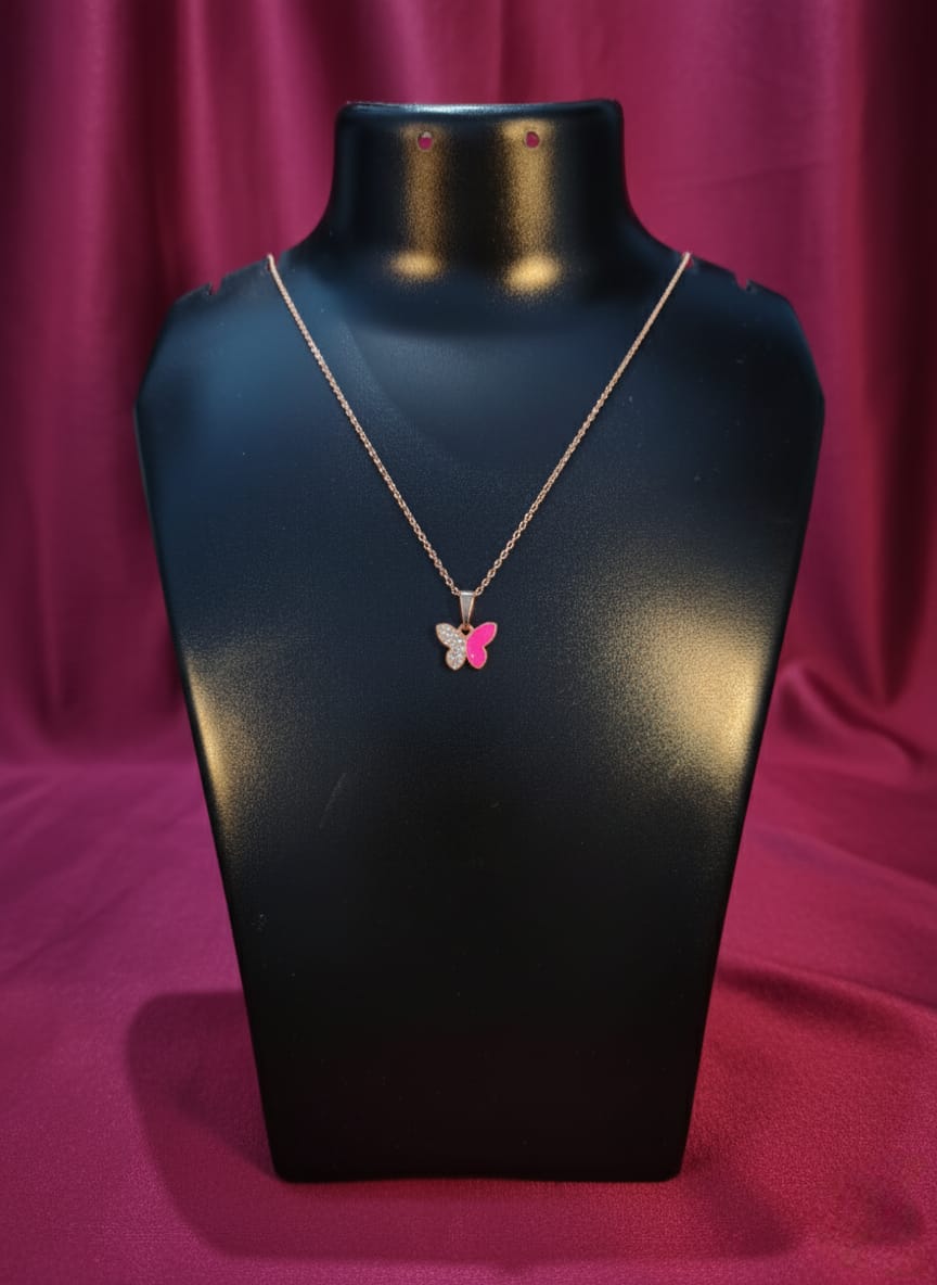Dark Pink Neckless