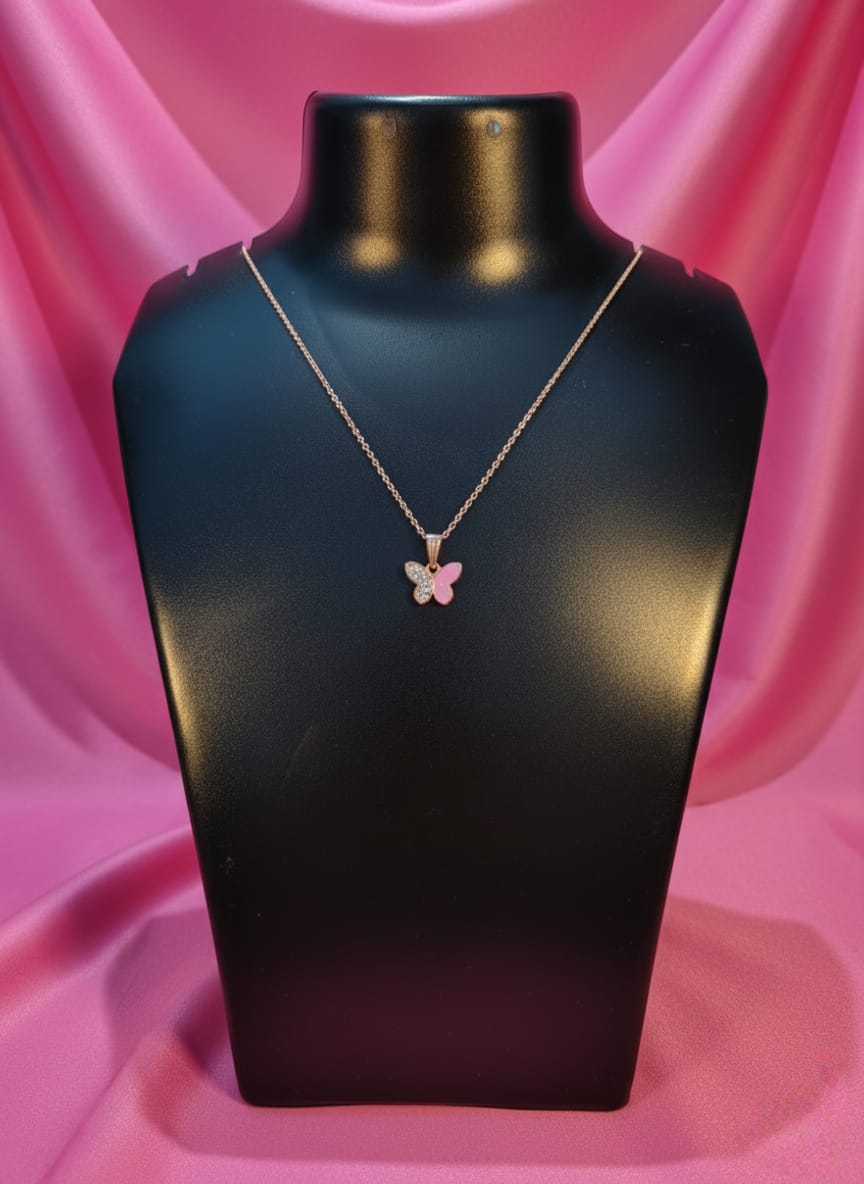 Pink Butterfly🦋 Neckless