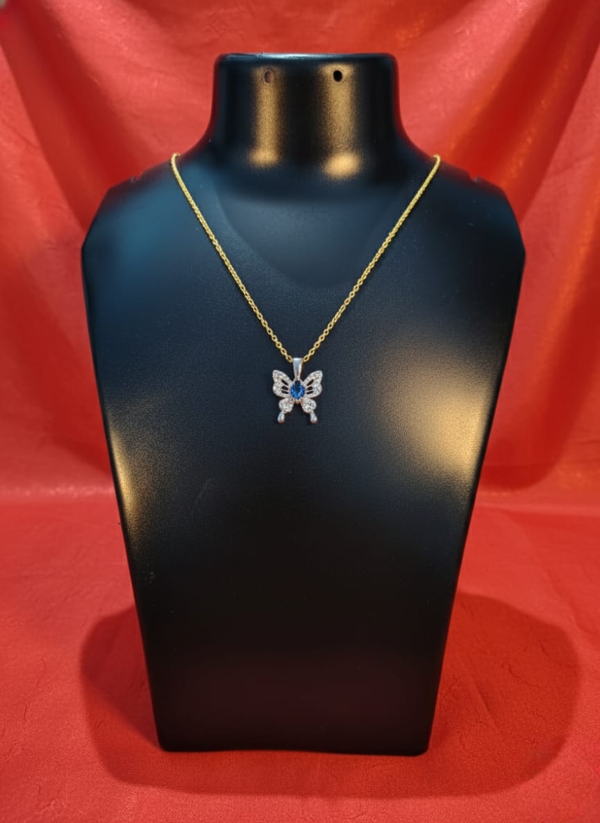 Blue Butterfly Neckless