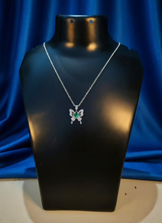 Green Butterfly Neckless