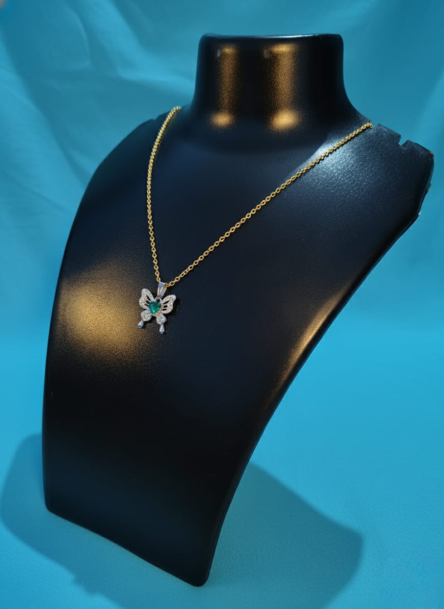Green Butterfly Neckless